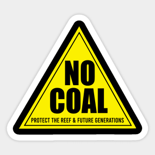 No Coal Sign - Fight Against Coal Sticker